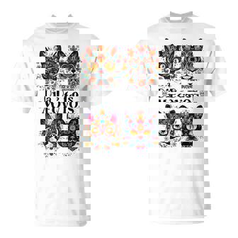 Sugar Skull Cats Dia De Los Meowtos Muertos Day Of The Dead T-Shirt - Thegiftio