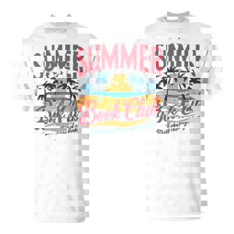 Summer Retro Book Club Beach Vacation T-Shirt - Thegiftio