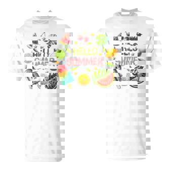 Summeribes ビーチバケーション ハローサマー トロピカル 楽しいデザイン Tシャツ - Kawaiitshirt