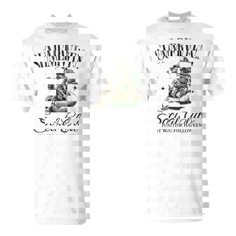 Summerween Social Club Halloween In Summer Pool Skeleton T-Shirt | Mazezy