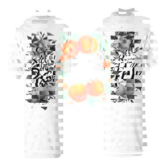 Sweet As A Georgia Peach Cute Southern Georgia Girl T-Shirt - Thegiftio