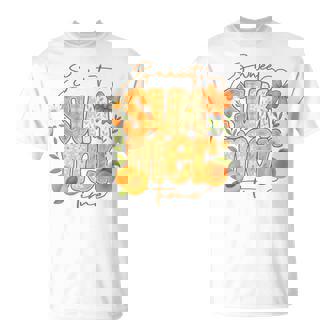 Sweetummer Time 鮮やかなフローラルピーチ 長袖tシャツ Tシャツ - Kawaiitshirt