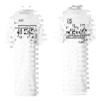 Talk Nerdy To Me Ciencias Naturales Tabla Periódica Nerd Camiseta unisex - Regaloses