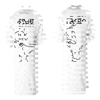 Tea-Rex おもしろドリンクグラフィック Tシャツ - Kawaiitshirt