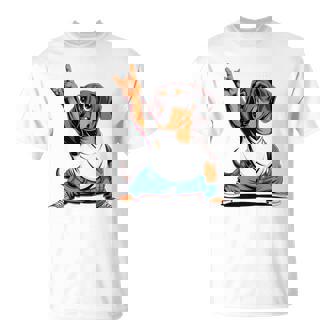 Teckel ロックミュージック 男性 子供 女性 ソーセージ 犬 ダックスフンド 長袖tシャツ Tシャツ - Kawaiitshirt