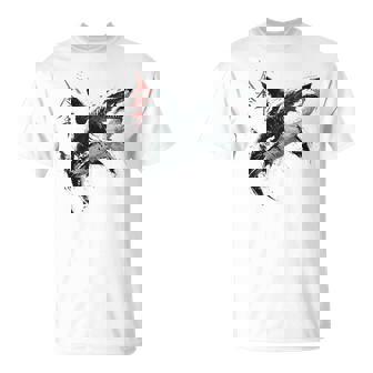 Tiburón Animal Print Gráfico Obra De Arte Abstracto Camiseta unisex - Regaloses