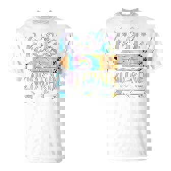 Tie Dye 2Nd Grade Back To School Hello Second Grade Teacher T-Shirt - Thegiftio