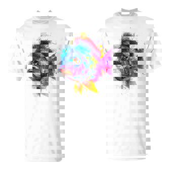 Tilapia Poisson D'art Coloré Motif Animal Poisson Tilapia T-Shirt - Cadeauxyz