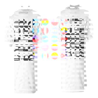 Todas Banderas Latinoamericanas Países Banderas Latinoamerica Camiseta unisex - Regaloses