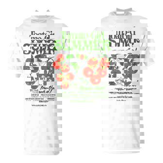 Tomato Girl Summer Tomato Fresh Fruit Trendy Aesthetic T-Shirt | Mazezy