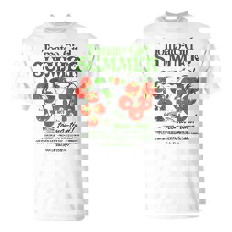 Tomato Girl Summer Tomato Fresh Fruit Trendy Aesthetic T-Shirt - Monsterry