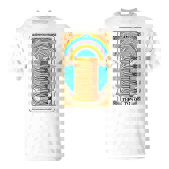 The Tower タロットカード パンケーキタワー 朝食愛好家 長袖tシャツ Tシャツ - Kawaiitshirt