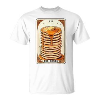 The Tower タロットカード パンケーキタワー 面白いパンケーキ Tシャツ - Kawaiitshirt