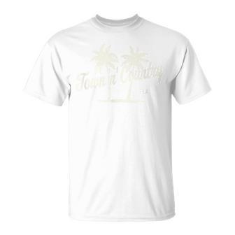 Town 'N' Country フロリダ ヴィンテージ 70年代ヤシの木 グラフィック Tシャツ - Kawaiitshirt