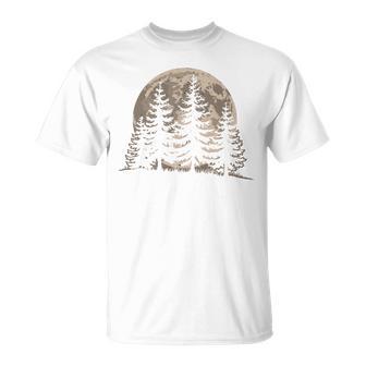 Trees Wildlife Nature Vintage Forest Woods Outdoor T-Shirt - Seseable