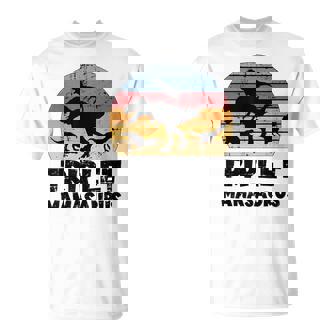Triplet Mamasaurus Triplet Mom Of Triplets T-Shirt - Monsterry