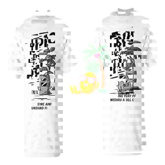 Tropic Like It's Hot パイナップル サマーサングラス ビーチ Tシャツ - Kawaiitshirt