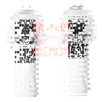 I Have Two Titles Mom And Memom Red Buffalo T-Shirt - Monsterry