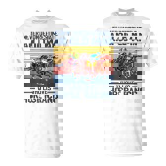 Never Underestimate An Old Man Who Loves Horse Racing T-Shirt - Monsterry
