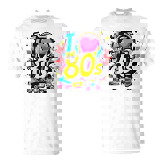 Vintage 80Er Jahre Party Outfit Herren Damen 80Er Jahre I Love The 80S T-Shirt - Geschenkecke
