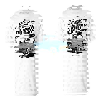 Vintage Easily Distracted By Old Pickup Trucks Classic Car T-Shirt | Mazezy