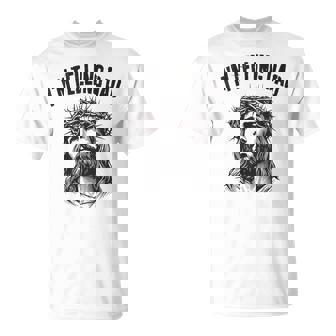 Vintage Retro I'm Telling Dad Religiious Christian Jesu T-Shirt - Cadeauxyz