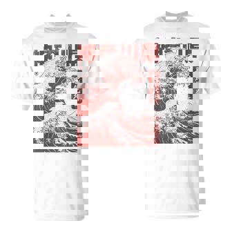 Vintage Ukiyo-E Japonés La Gran Ola De Kanagawa Hokusai Camiseta unisex - Regaloses