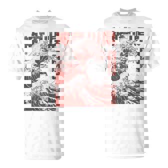 Vintage Ukiyo-E Japonés La Gran Ola De Kanagawa Hokusai Camiseta unisex - Regaloses