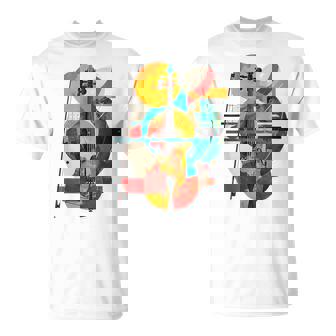 Violín Abstracto Planetas Arte Geométrico Gráficoiolín Camiseta unisex - Regaloses