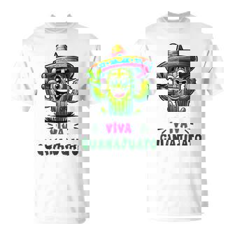 Viva Guanajuato Mexico Cactus ビバ・グアナファト・メキシコ サボテン・ソンブレロ Tシャツ - Kawaiitshirt