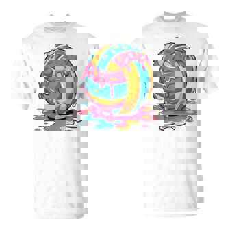 Volleyball Stuff Ice Cream Volleyball Drip N Girls T-Shirt - Monsterry