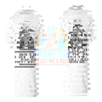 I Want You To Get Me A Beer Uncle Sam 4Th Of July T-Shirt - Thegiftio UK