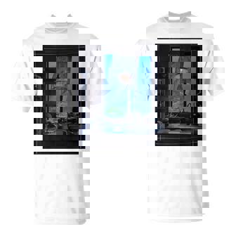 Window Light & Forestiew長袖フォトtシャツ 癒し・インテリア系アート-ユニセックスデザイン 長袖tシャツ Tシャツ - Kawaiitshirt