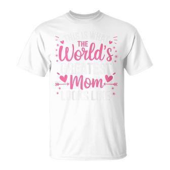 The World's Greatest Mom Looks Like Best Mom Best Mother T-Shirt - Thegiftio