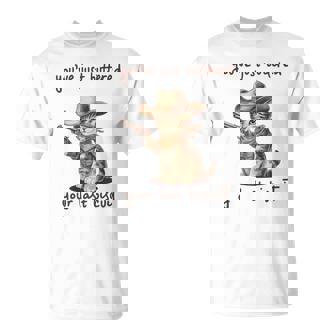 You 'Ve Just Buttered Your Last Biscuit Meow Cowboy Cat Meme 長袖tシャツ Tシャツ - Kawaiitshirt