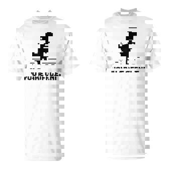 You Are Offline T-Rex 恐竜のラン ピクセルアート 恐竜ゲーム Tシャツ - Kawaiitshirt