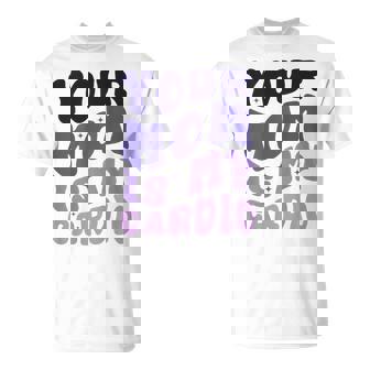 Your Mom Is My Cardio On Back 母の日 レディース メンズ Tシャツ - Kawaiitshirt