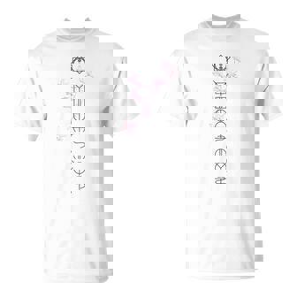 「桜／とほかみえみため」 言霊 ホツマ文字 ヲシテ文字 とほかみえひため 桜 神社 開運 お守り バックプリント 長袖tシャツ Tシャツ - Kawaiitshirt