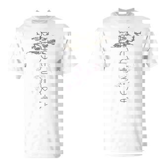 「麒麟に似た雲／とほかみえみため」 言霊 ホツマ文字 ヲシテ文字 とほかみゑひため 龍神 開運 お守り バックプリント Tシャツ - Kawaiitshirt