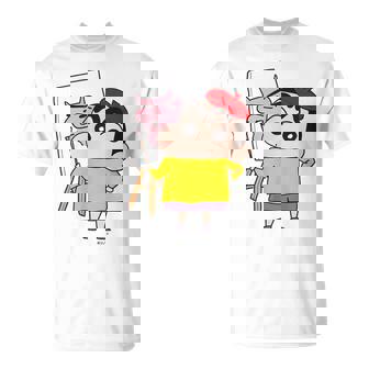 【まんが】クレヨンしんちゃん お絵描きしんちゃん Tシャツ - Kawaiitshirt