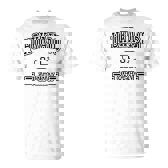 【バックプリント・背中側】北海道 Hokkaido【ユニフォーム風】Jimo-T ジモティ お土産 面白い Tシャツ - Kawaiitshirt