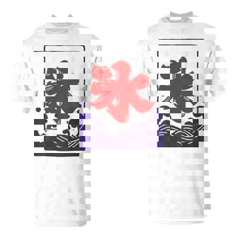 【バックプリント・背中側】氷 のれん 夏（氷屋 かき氷）お祭り 露店 夜店 漢字 文字 昭和レトロ 和柄 イラスト Tシャツ - Kawaiitshirt