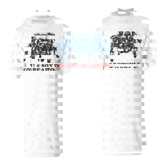 あなたも怖いよ！ タランチュラの飼い主 面白いタランチュラ Tシャツ - Kawaiitshirt