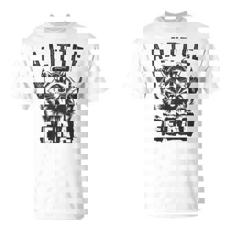 おもしろいアライグマのグラフィック 小さなフェラル 幼児 男の子 女の子 フェラル Tシャツ - Kawaiitshirt