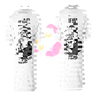 おもしろい親愛なるサンタさん、コーヒーを持ってきてクリスマスクリスマス Tシャツ - Kawaiitshirt