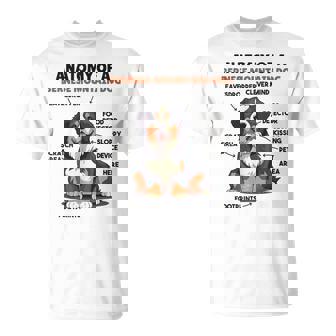 かわいい犬の説明 バーニーズ・マウンテン・ドッグの解剖学 Tシャツ - Kawaiitshirt