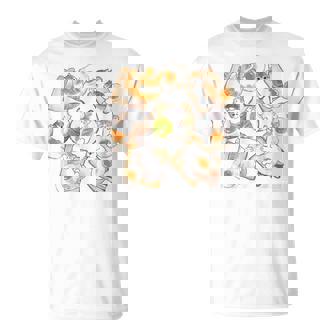 かわいい猫のパンおかしな猫と卵好き。 Tシャツ - Kawaiitshirt