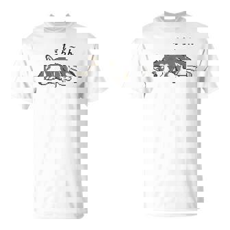 だらーんとくつろいでいる黒柴 柴犬のドット絵 長袖tシャツ Tシャツ - Kawaiitshirt