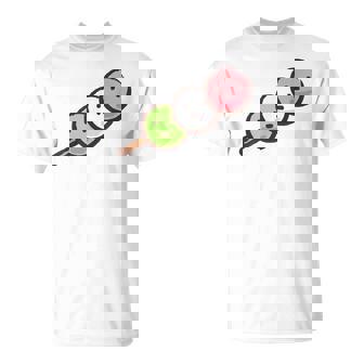 だんご 団子 和菓子 花見団子 三色団子 三兄弟 だんご好き かわいい おもしろ Tシャツ - Kawaiitshirt