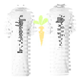 にんじん 人参 顔 イラスト かわいい おもしろ 簡単 シンプル ゆるい 野菜 Tシャツ - Kawaiitshirt
